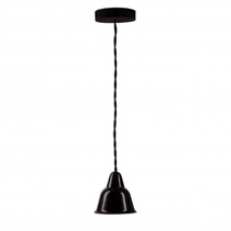 Изображение товара BIRONI Кампана Керамика Черный Светильник на витом проводе(цвет черный), 1 плафон, 73/119