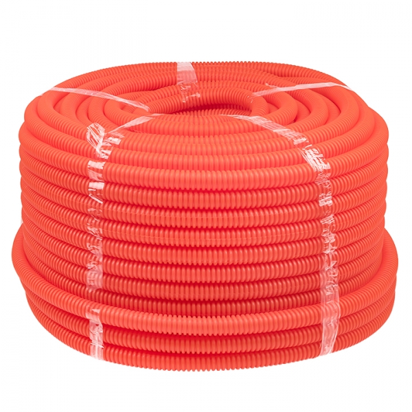 Изображение товара EKF PROxima Труба гофр. ПНД Plast с зондом d20мм (100м.) оранжевая.