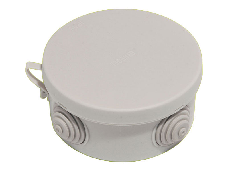 Изображение товара Hegel Коробка разветвительная д/откр монтажа с 4 мембранными вводами, внутр разм 85x40 мм, круг, IP55