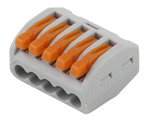 Изображение товара ЭРА Клемма NO-222-24 серия 415 с рычагом 5 отверстий 0.08-2.5мм2 упаковка 2 шт