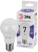 Изображение товара ЭРА STD LED A60-7W-860-E27 - 7W, холодный дневной свет, E27