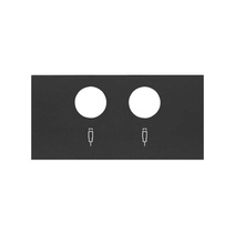 Изображение товара Simon 100 Черный матовый Накладка розетки R-TV+SAT