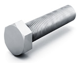 Изображение товара OSTEC Болт М10х25 DIN 933 полнонарезной, класс прочности 5.8, гальван. цинк