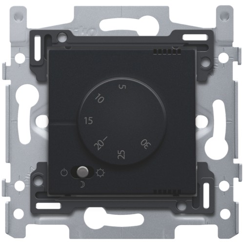 Изображение товара Терморегулятор Niko Черный с датчиком (комплект), точный контроль температуры