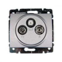 Изображение товара Legrand DIY Galea Life Алюминий Розетка TV-FM-SAT 1,5 dB.