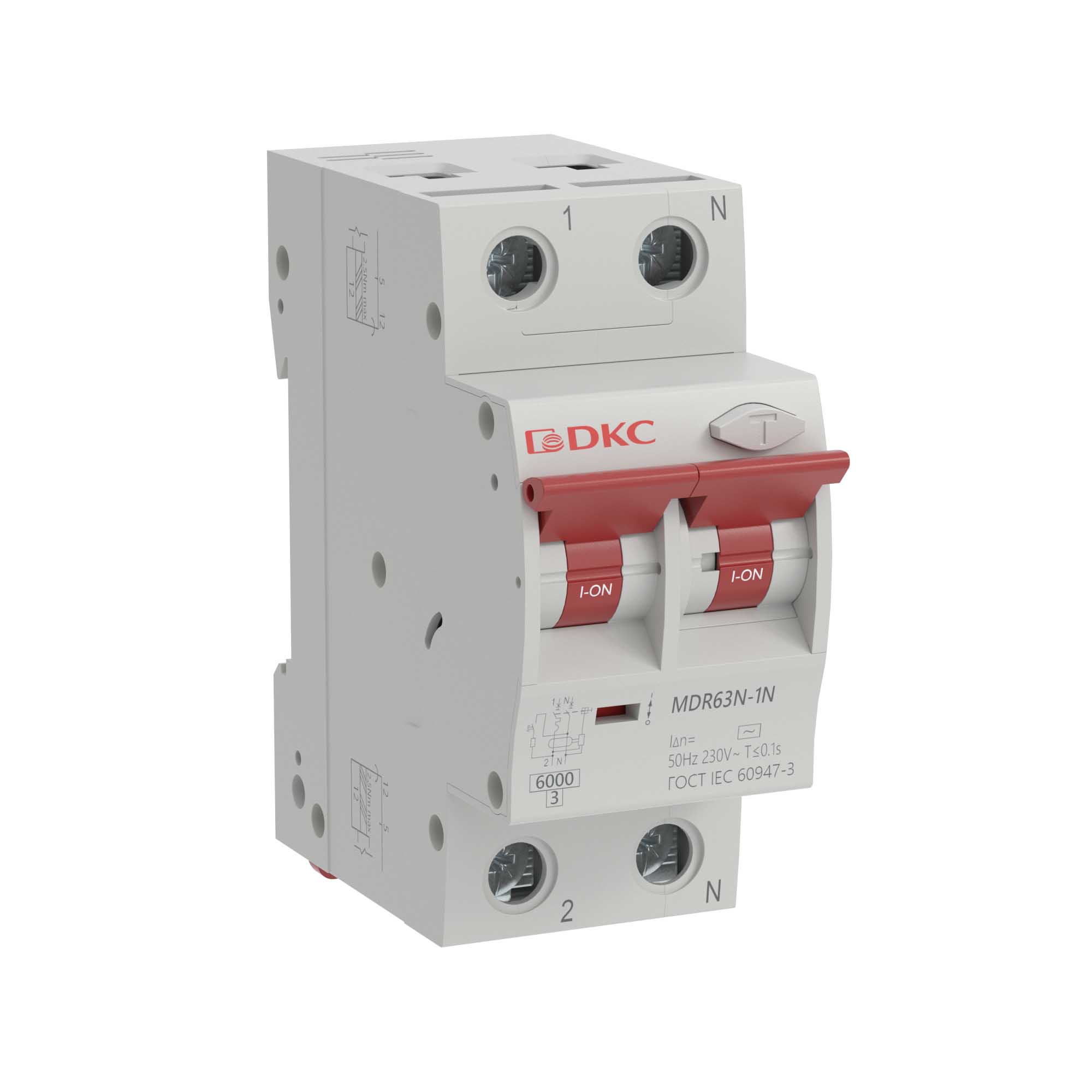 Изображение товара Автоматический выключатель YON max MDR 1P+N 40A 30mA C 6kA