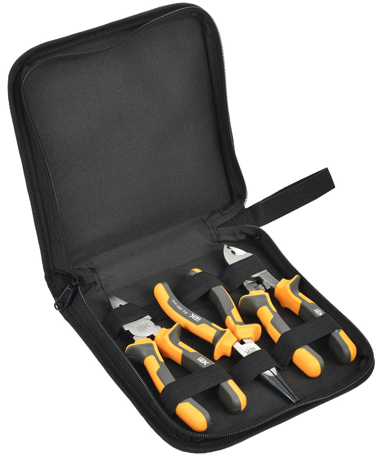 Изображение товара IEK ARMA2L 3 шт - набор пассатижей, кабелерезов и тонкогубцов 160 мм