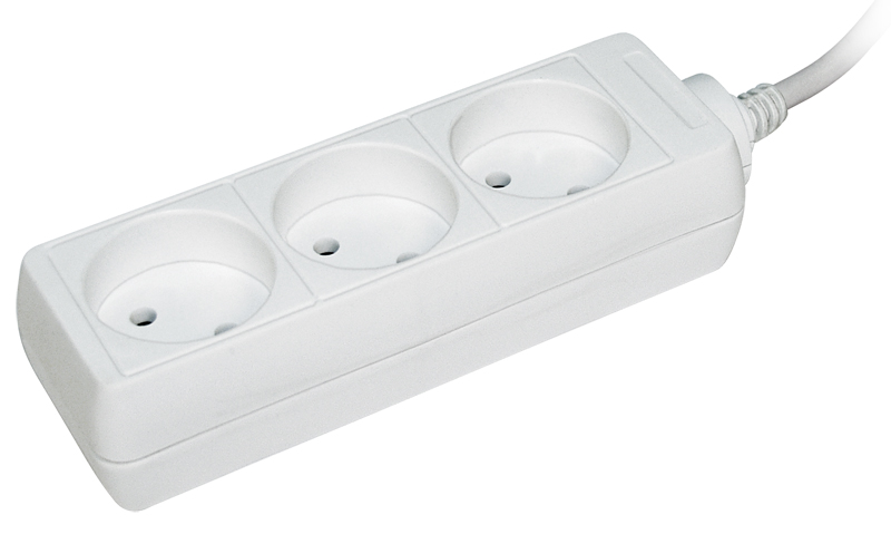 Изображение товара Удлинитель IEK У3 3 места 2Р 1,5м для дома и офиса