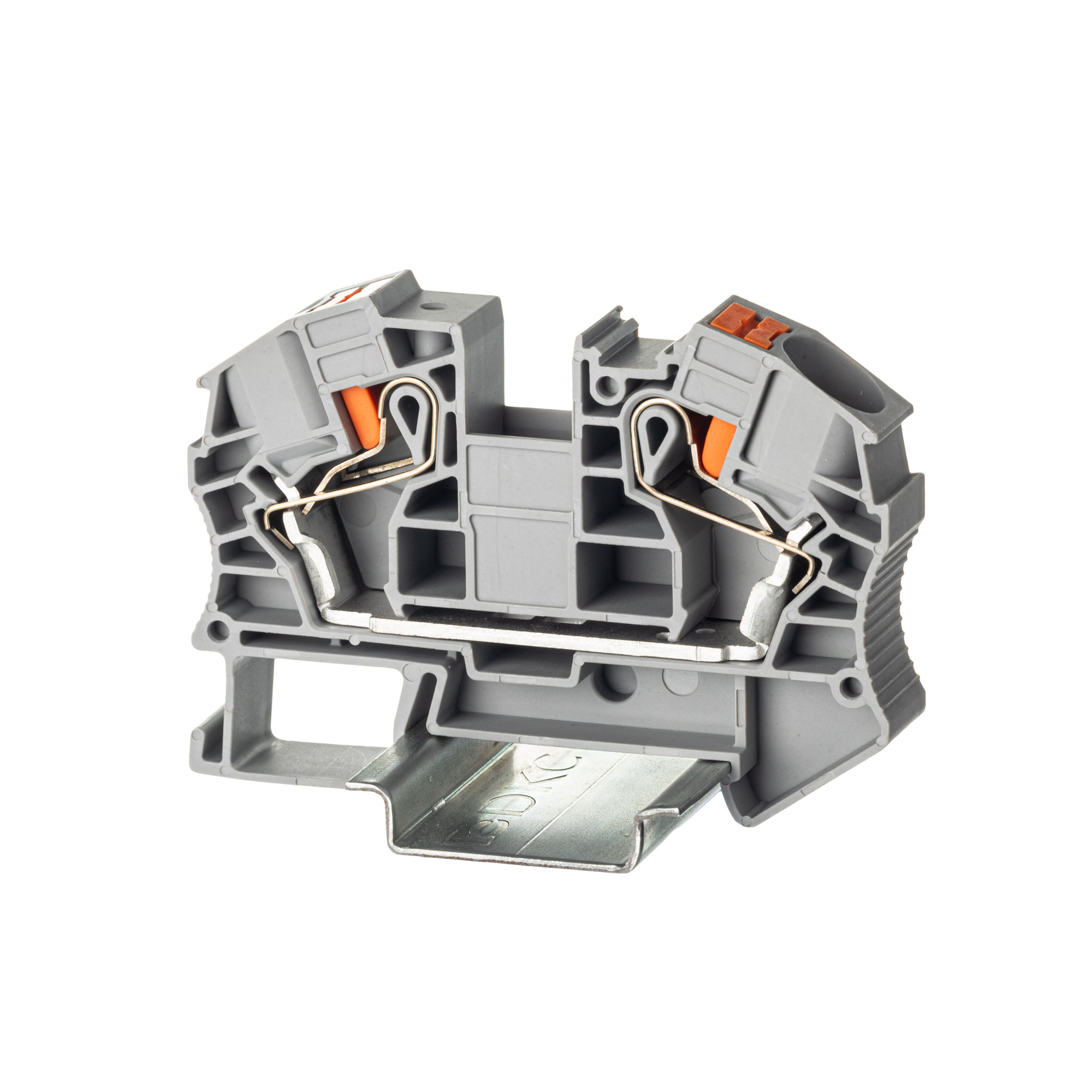 Изображение товара DKC Nuputuk Клемма проходная, зажим push-in, 2 точки подключения, 16 кв.мм, серая