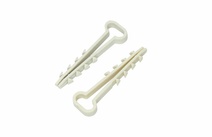 Изображение товара PROconnect Дюбель-хомуты нейлоновые прямоугольные 5-10 мм, белые, упаковка 100 шт.