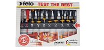 Изображение товара Felo Набор отверток Ergonic, Отвертка диэлектрическая и отвертка тестер напряжения 10 шт 40091013