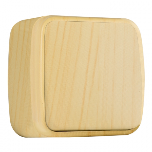 Изображение товара Выключатель EKF Минск Светлое дерево 1-кл, 10 А, 230 В