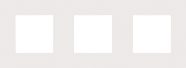 Изображение товара Рамка для 3 постов Niko Pure Металл Белая сталь