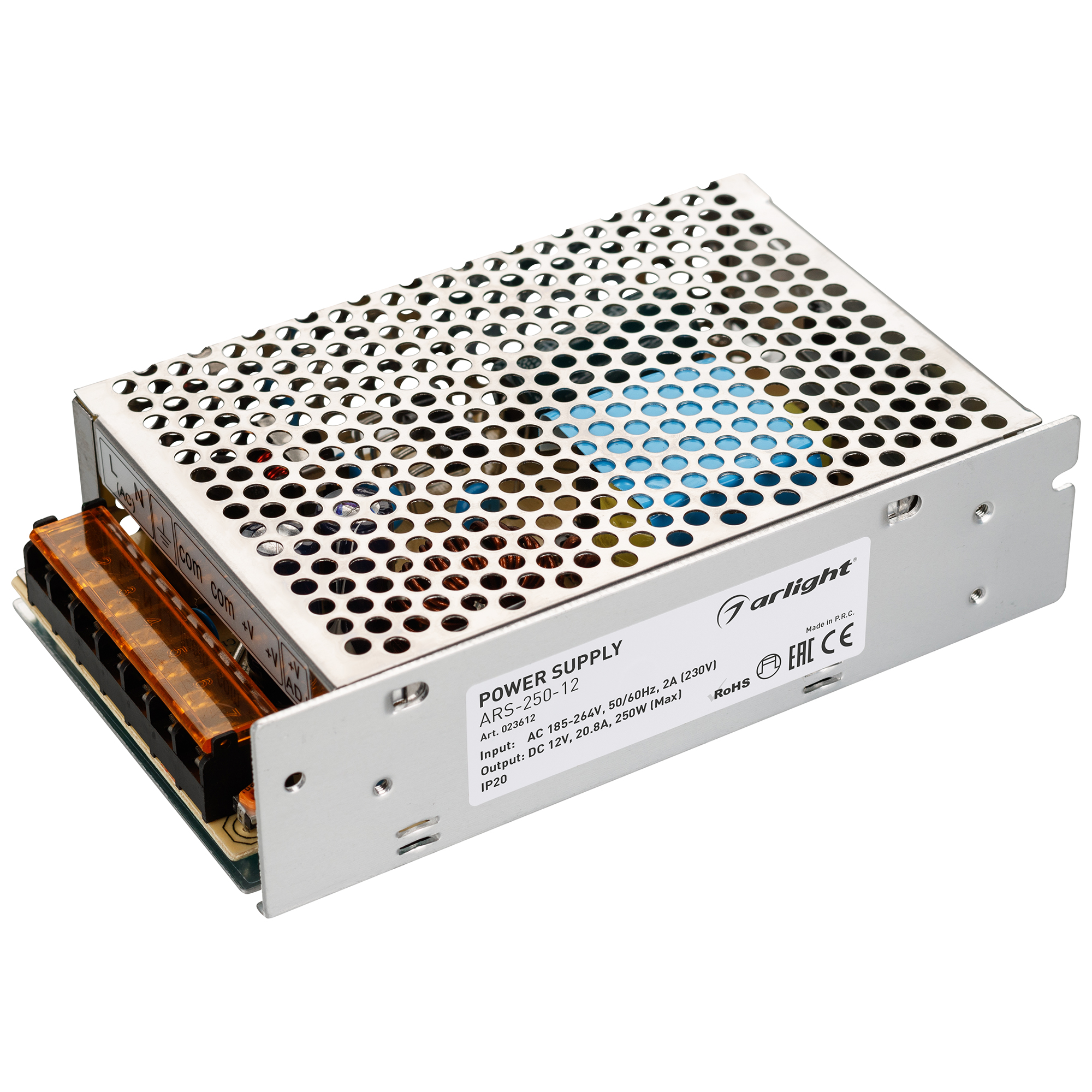 Изображение товара Блок питания Arlight ARS-250-12 12V 250W IP20 для светодиодов