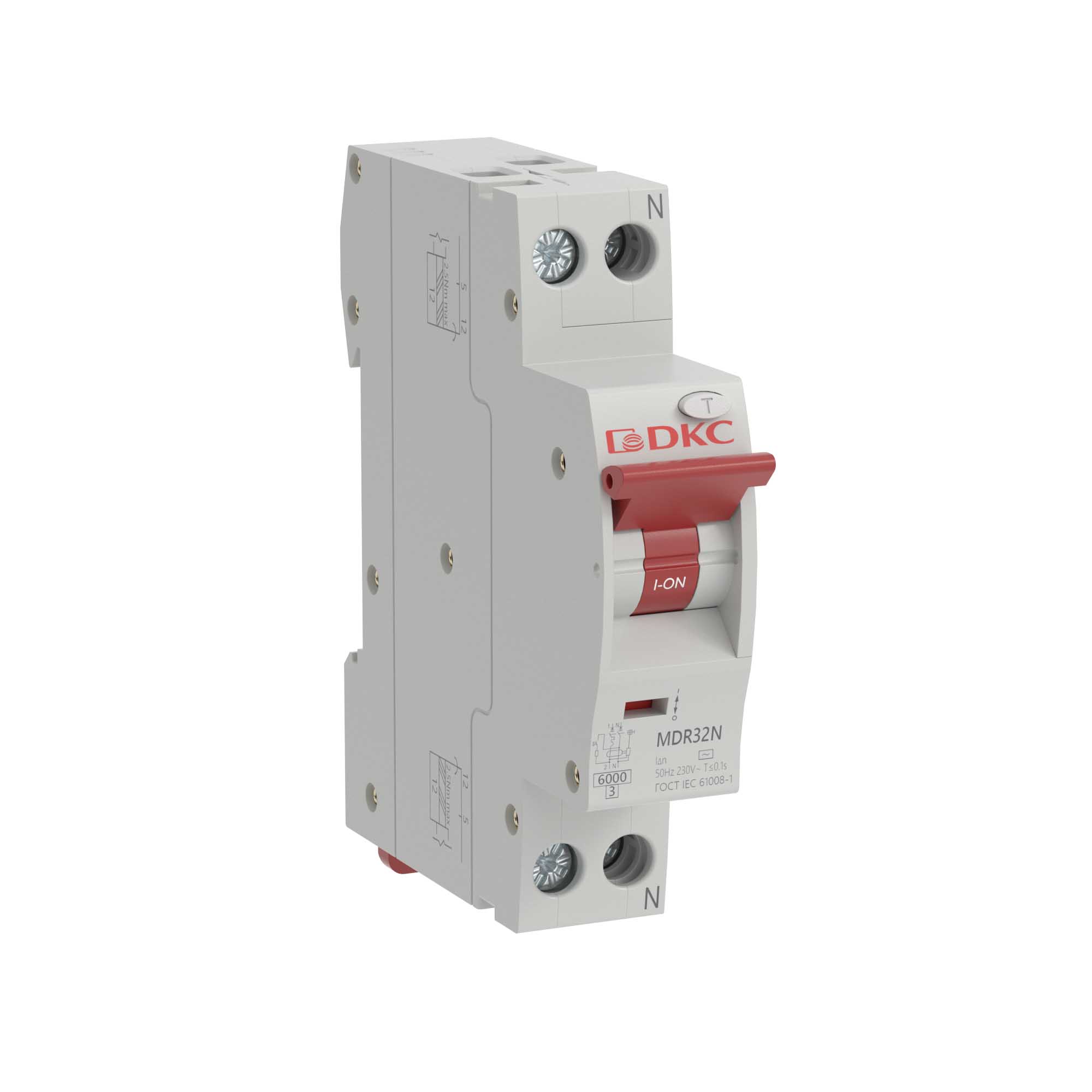 Изображение товара YON max MDR 1P+N 16A 30 mA C 6kA - компактный АВДТ 230 В