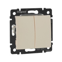Изображение товара Legrand Valena Крем Выключатель 2-клавишный.