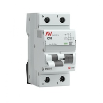 Изображение товара EKF Averes DVA-6 Диф. Автомат (C)  1P+N 10А/30мА тип А 6кА.