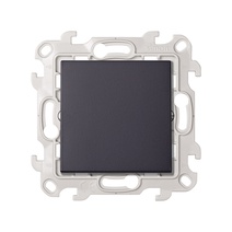 Изображение товара Simon 24 Графит Одноклавишный кнопочный выключатель