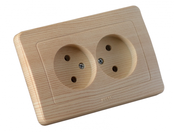 Изображение товара Hegel Мастер внутр Сосна РС16-341-02 Розетка двойная