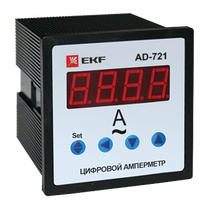 Изображение товара EKF Амперметр AD-721 цифровой на панель (72x72) однофазный PROxima