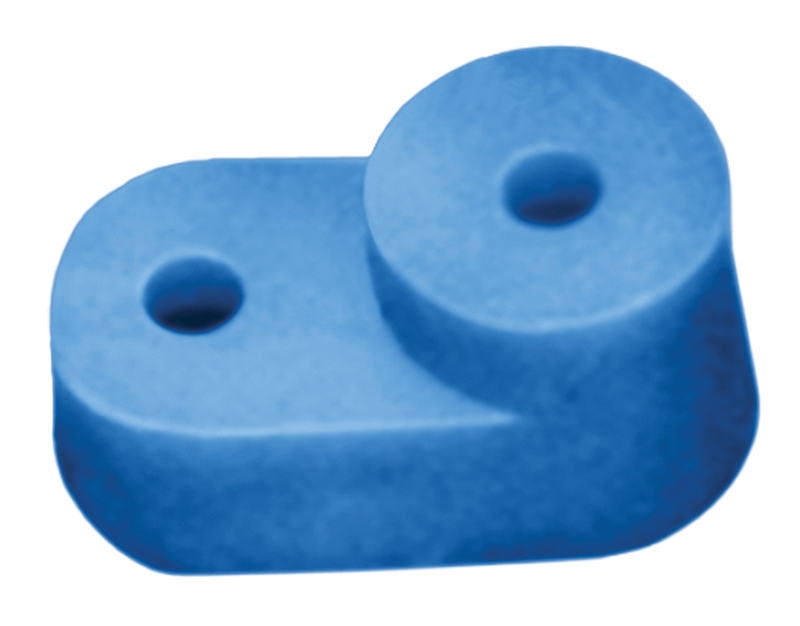 Изображение товара IEK Угловой изолятор для О шины синий