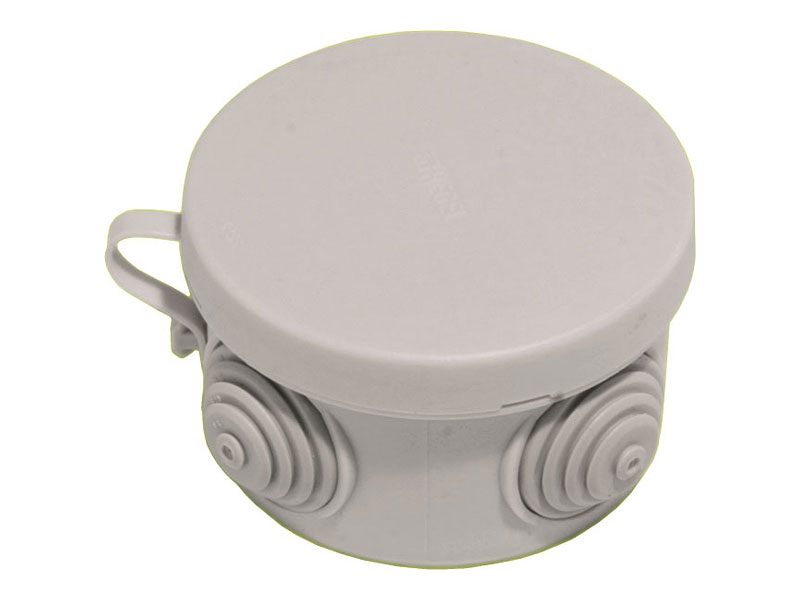 Изображение товара Hegel Коробка разветвительная д/откр монтажа с 4 мембранными вводами, внутр разм 65x40 мм, круг, IP55