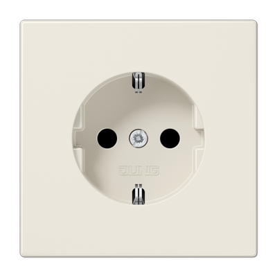 Изображение товара JUNG LS 990 Бежевая Розетка с/з безвинт. зажим