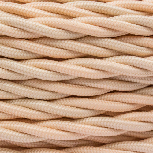 Изображение товара BIRONI Песочное золото матовый Витой провод 3*1,5 50м