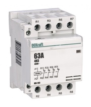 Изображение товара Dekraft Модульный контактор 4НЗ 32А 230В МК-103