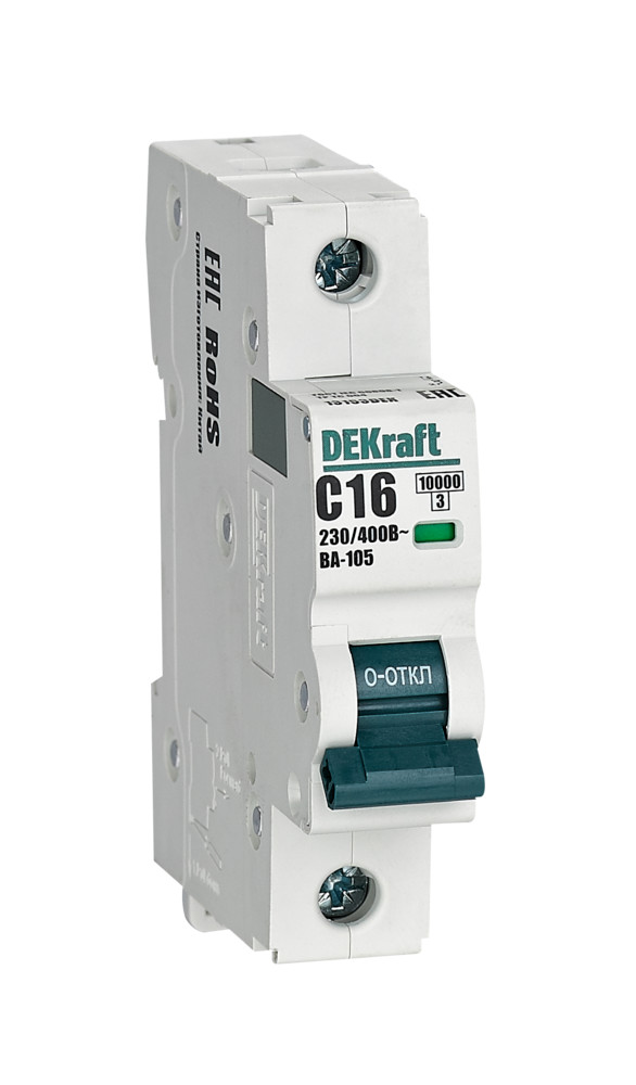 Изображение товара Dekraft Автоматический выключатель ВА105-1P-016A-C