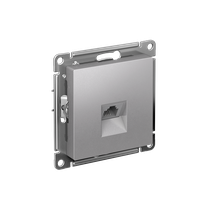 Изображение товара Systeme Electric AtlasDesign Алюминий Розетка телефонная RJ11, механизм