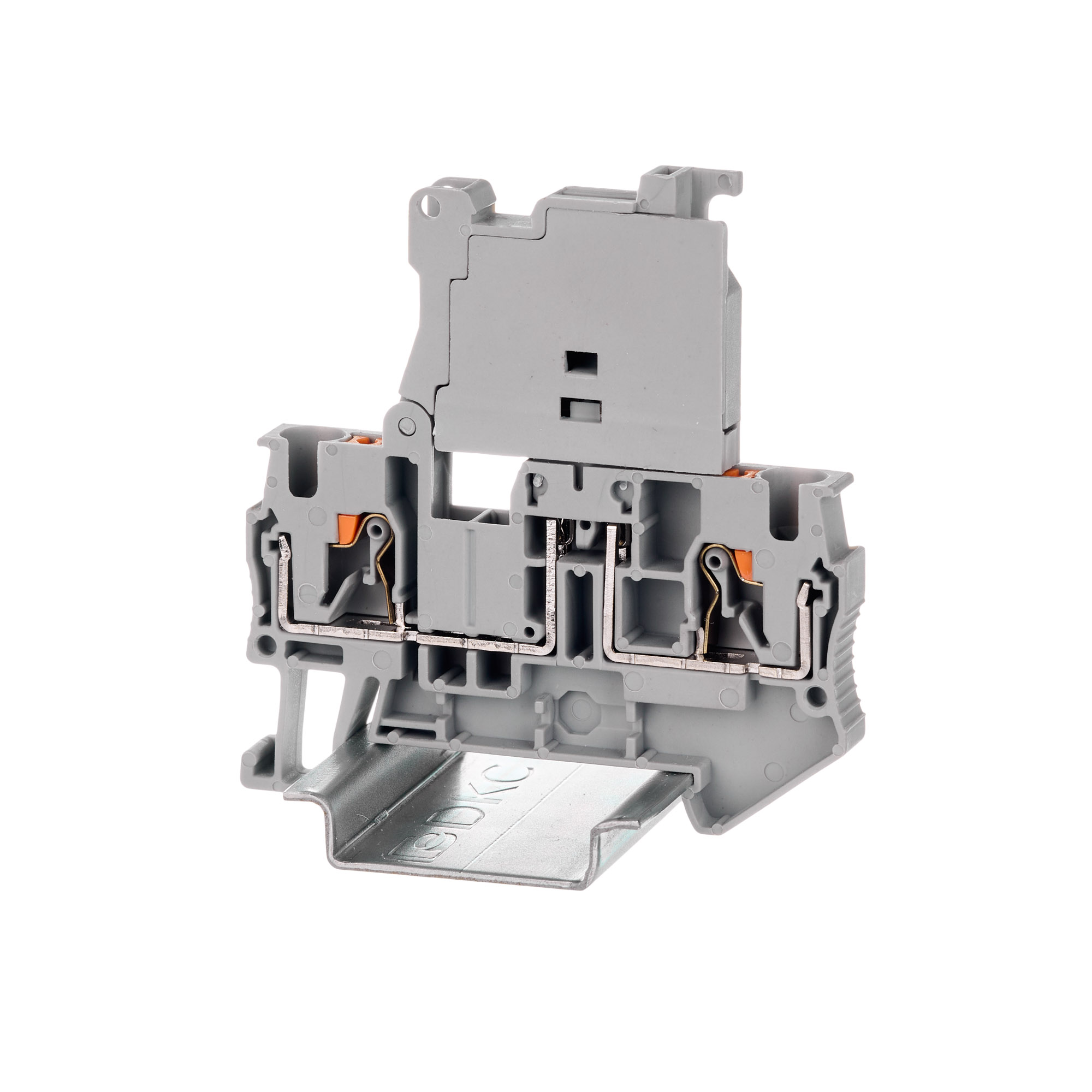 Изображение товара DKC Nuputuk Клемма для предохранителя, зажим push-in, 2 точки подключения, 4 кв.мм, серая