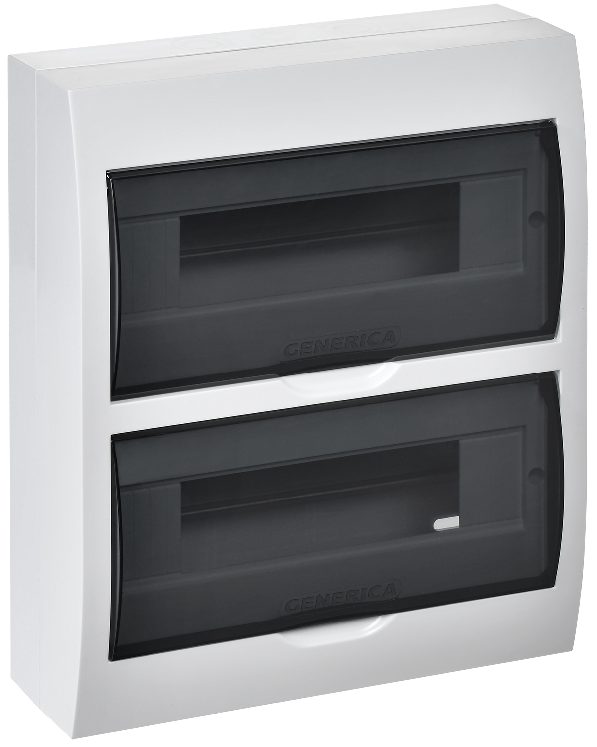 Изображение товара IEK GENERICA Корпус пластиковый ЩРН-П-24 черн. прозр. дверь IP41