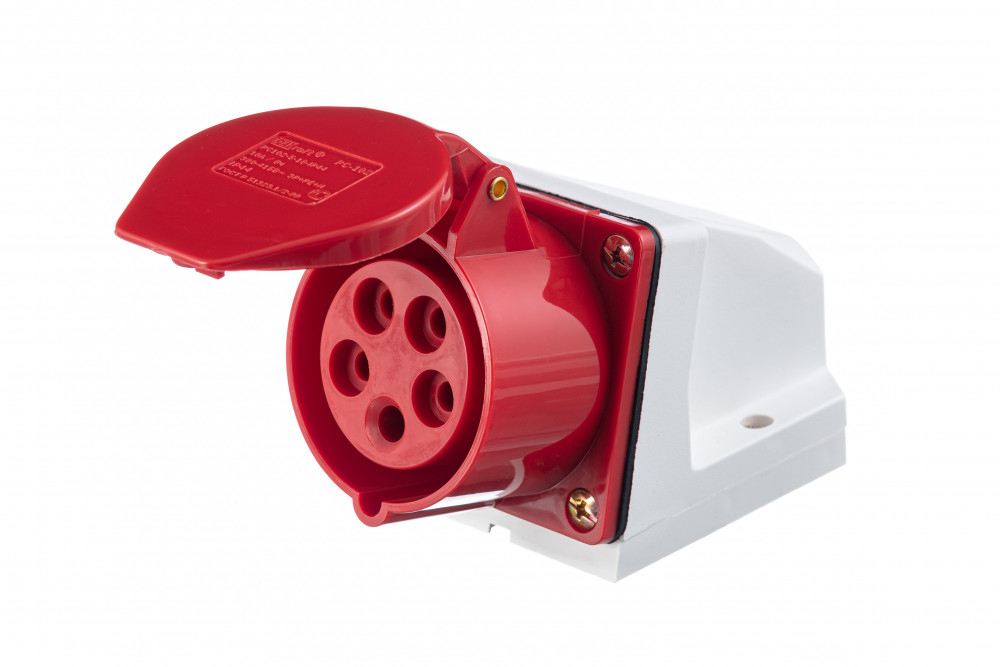 Изображение товара DEKraft Розетка стационарная 115 3Р+РЕ+N 16А 380В IP44 РС-102