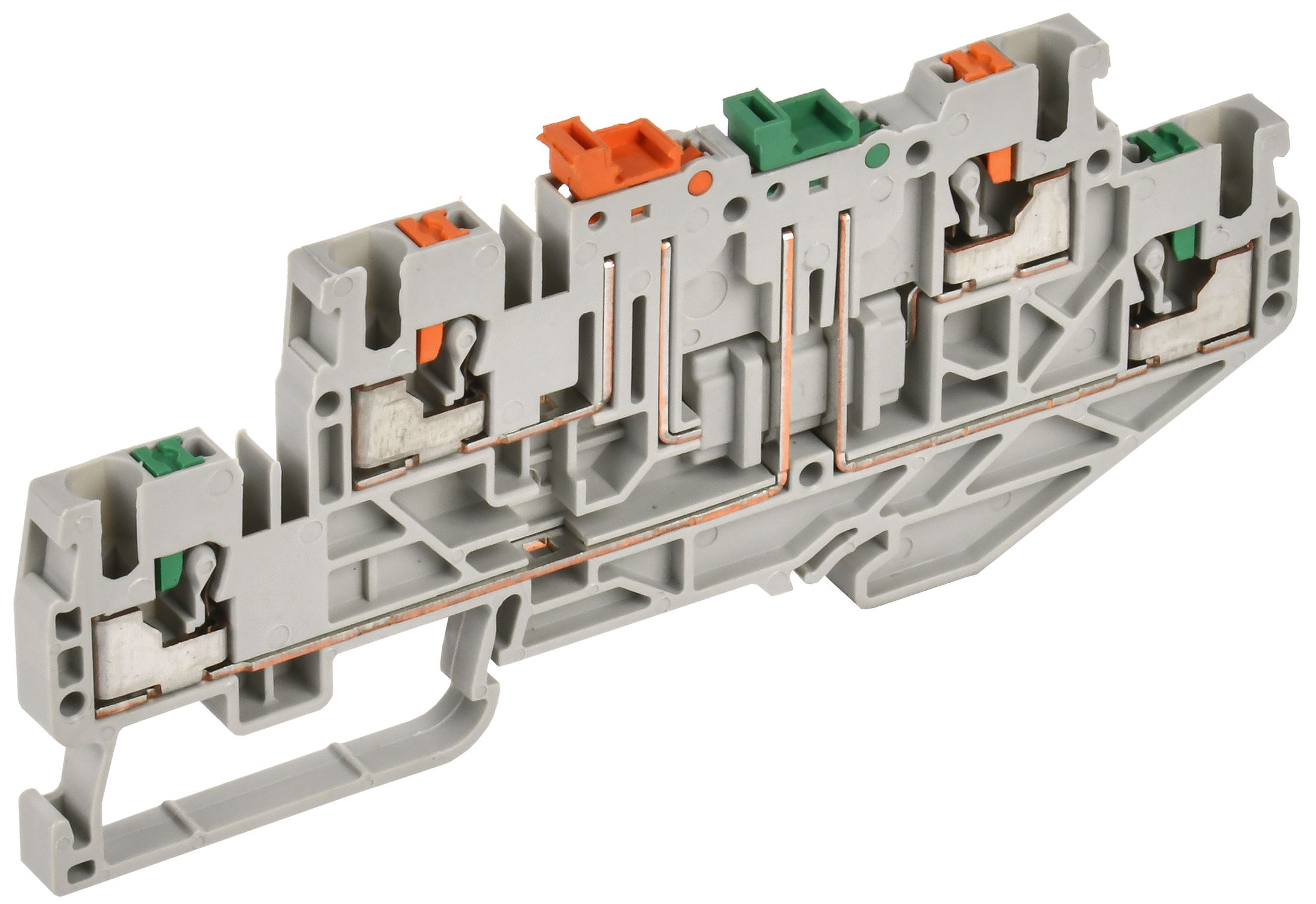 Изображение товара IEK Колодка клеммная CP-ML 2 ур. нож. разм. 2,5мм2 серая