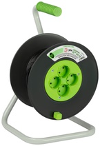 Изображение товара ЭРА Удлинитель силовой GREEN LINE KAT-2x0.75-20m Greenline на катушке пластик 4 розетки без заземления 20м ПВС 2x0.75мм2