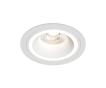 Изображение товара Denkirs DK2060-WH Встраиваемый светильник с декоративной акриловой вставкой, белый, алюминий