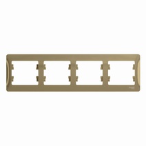 Изображение товара Systeme Electric Glossa Титан Рамка 4-ая, горизонтальная