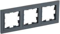 Изображение товара IEK BRITE BASE Графит Рамка 3-м РУ-3-БрГ