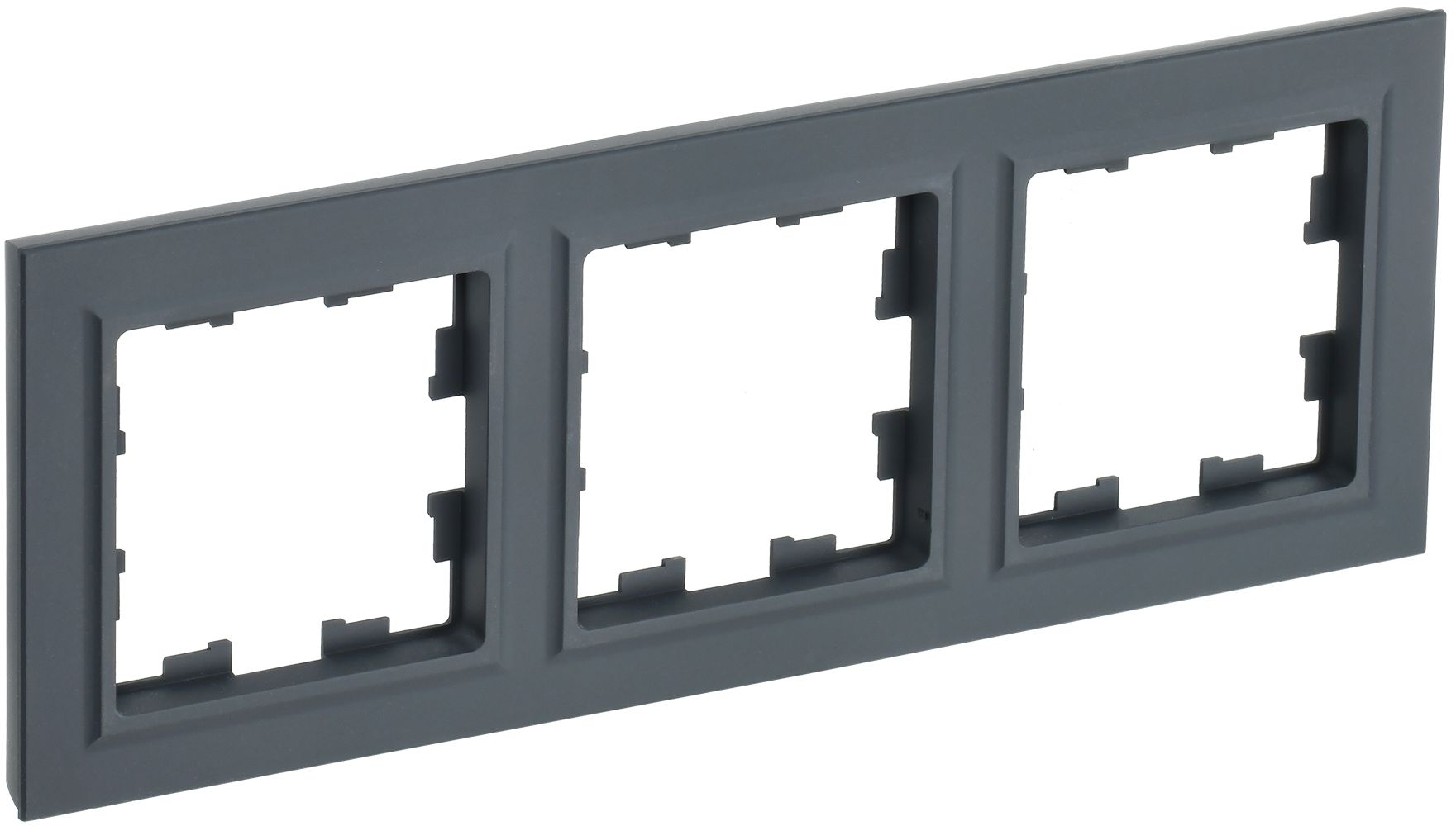 Изображение товара IEK BRITE BASE Графит Рамка 3-м РУ-3-БрГ