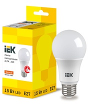 Изображение товара IEK Лампа LED ALFA A60 груша 15Вт 230В 3000К E27 (6шт)