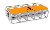 Изображение товара Wago клеммы для всех типов проводников; макс. 6 мм²; 5-проводн.; с рычагами