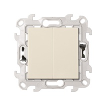 Изображение товара Simon 24 Слоновая кость Двухклавишный выключатель Push&Go