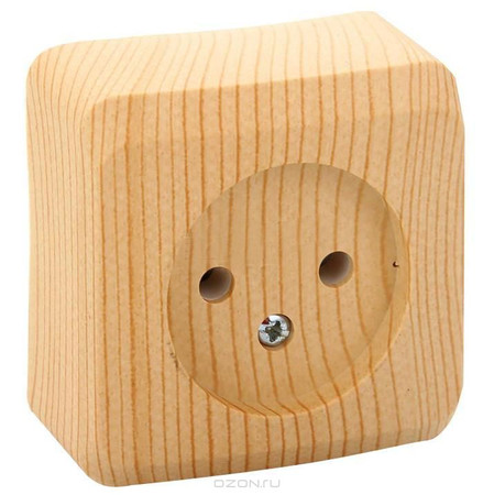 Изображение товара Systeme Electric Этюд наруж Дача Сосна Розетка 1-ая бе з/з без шторок