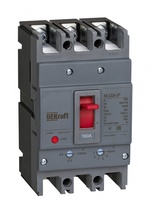 Изображение товара Dekraft Силовой автоматический выключатель 3P 100A 35кА ВА-332А