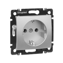 Изображение товара Legrand Valena Алюминий Розетка 1-ая с/з.