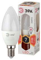 Изображение товара ЭРА Лампа светодиодная STD LED B35-7W-827-E14 7Вт свеча теплый белый свет Е14
