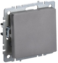 Изображение товара IEK BRITE BASE Сталь Выключ. 1-кл. перекр. 10А ВС10-1-3-БрС