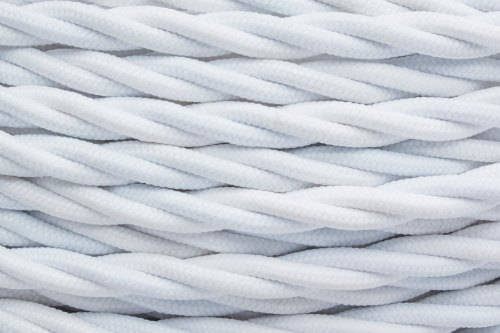 Изображение товара BIRONI Белый матовый Витой провод 3*1,5 50м