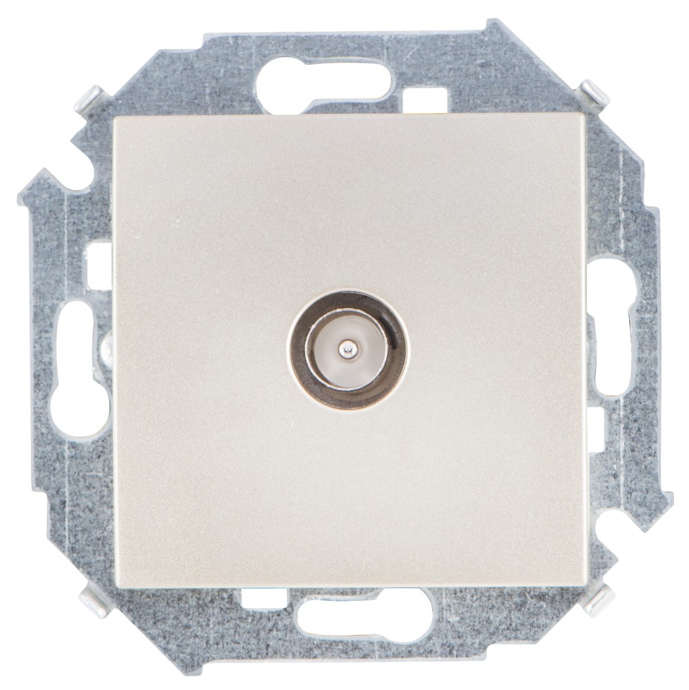 Изображение товара Simon 15 Шампань Розетка TV одиночная, винт.зажим